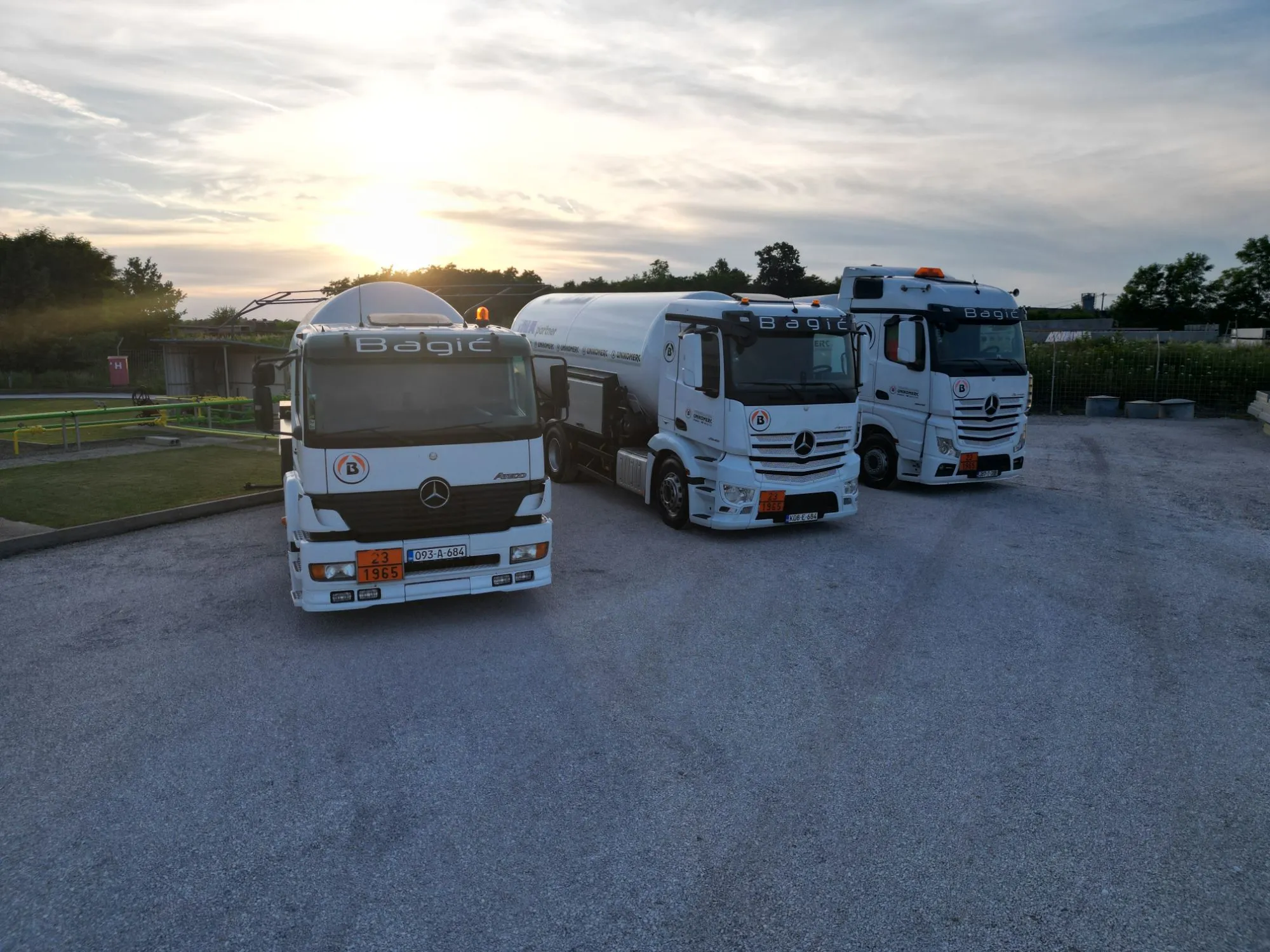 Vozni park autocisterni za transport plina